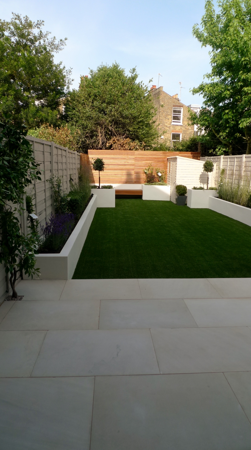 modern white garden design ideas balham and clapham london