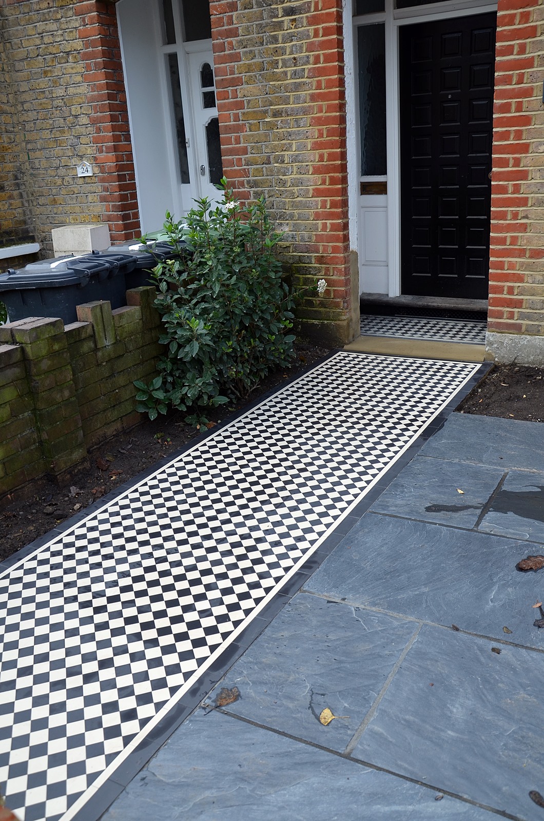 brick wall blackheath catford lea yellow stock imperial london victorian mosaic tile path garden paving front (13)