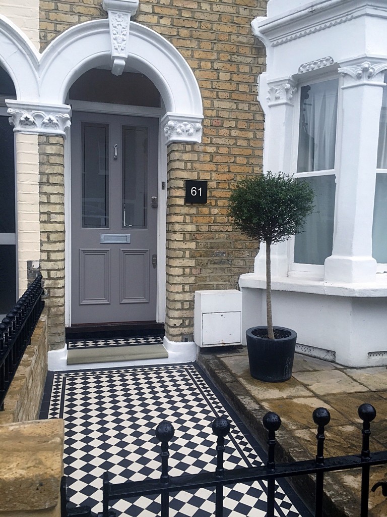 Victorian Mosaic Tile Path & Front Garden Design East Dulwich & Peckham