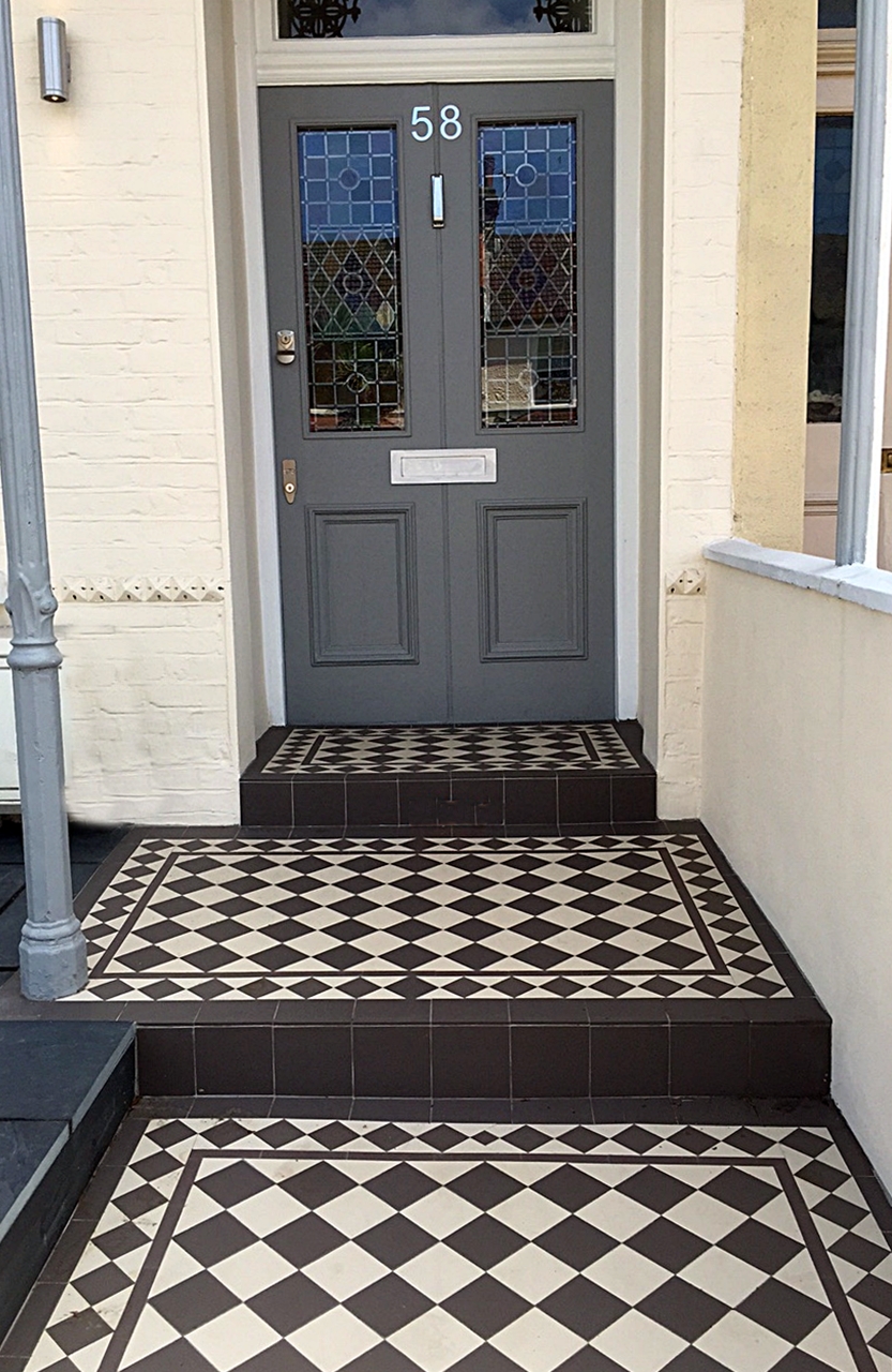 victorian mosaic tile path wandsworth balham fulham clapham chelsea