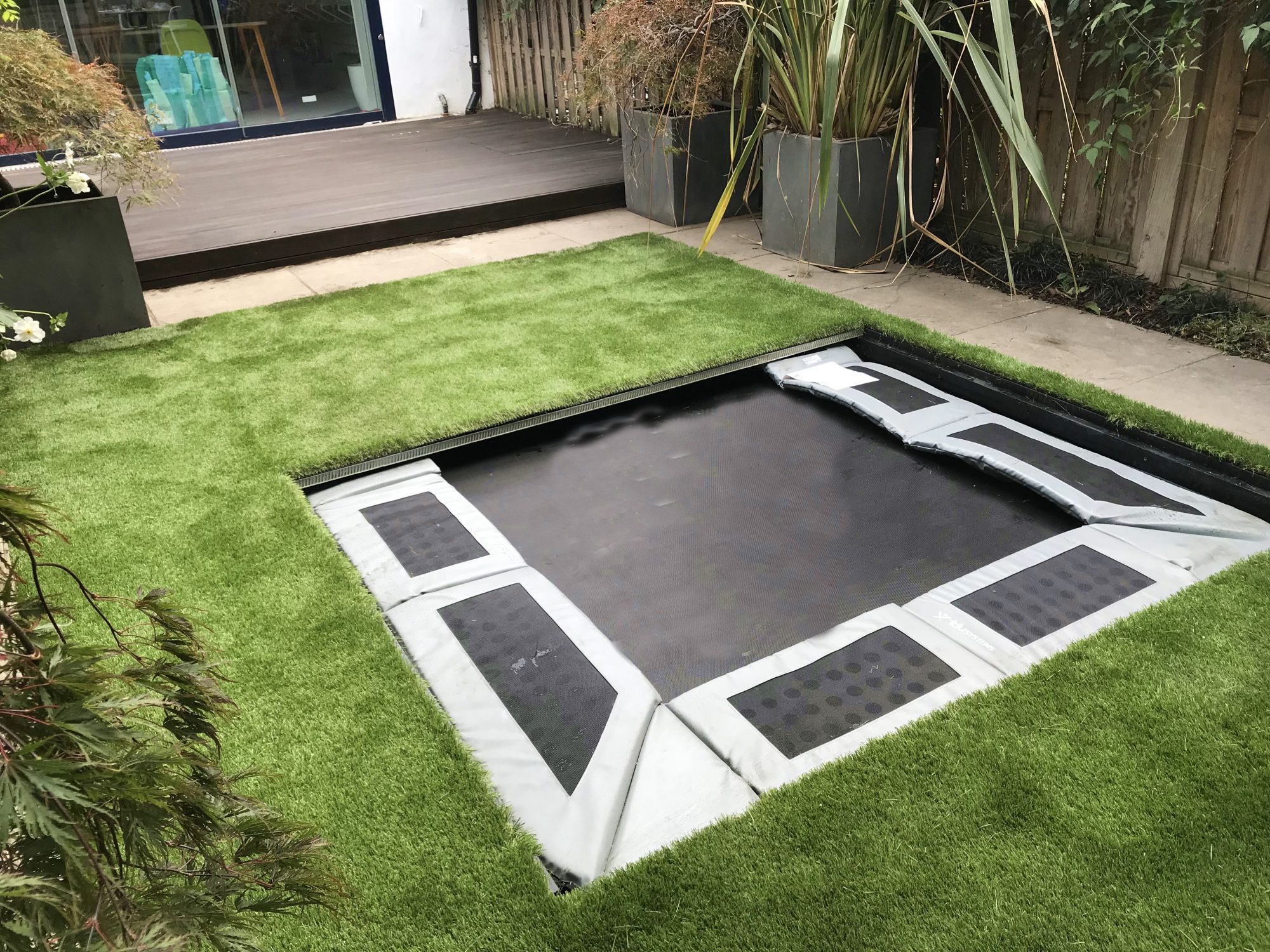 Sunken Garden Trampoline With Walk on Lid Cover London Garden Blog