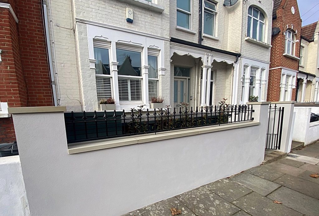 White Front Garden Wall Coping Stone South West London Company London